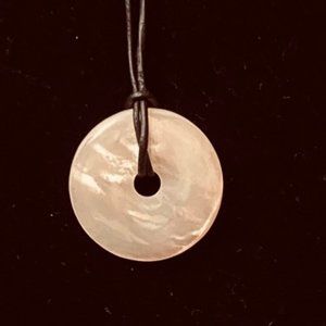 Mother of Pearl Circle Pendant, World Wide Imports